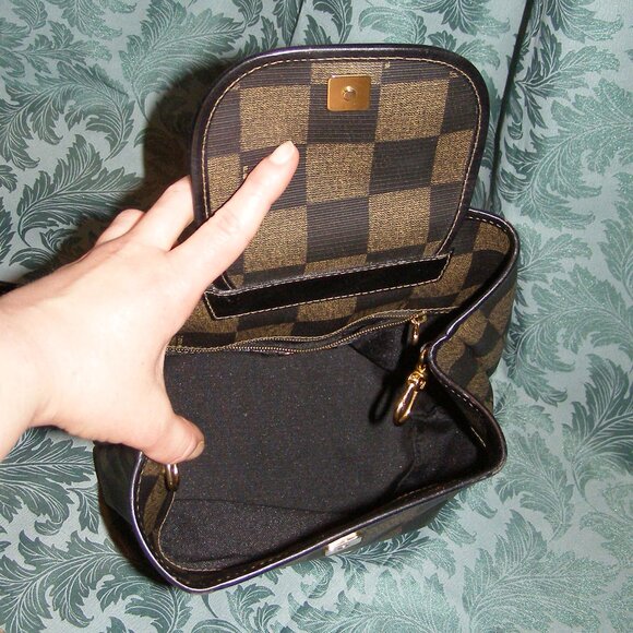 RARE Fendi Backpack/Sling bag Unisex Chess Board Pattern - Picture 13 of 14